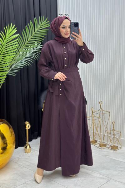 Zarafet  Elbise Bordo Bordo