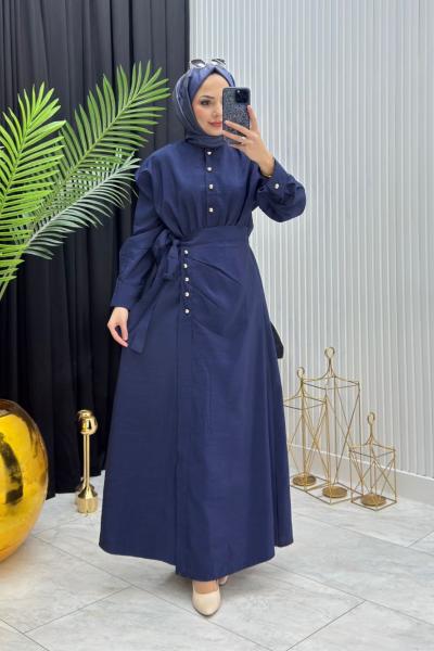 Zarafet Elbise Lacivert  Lacivert
