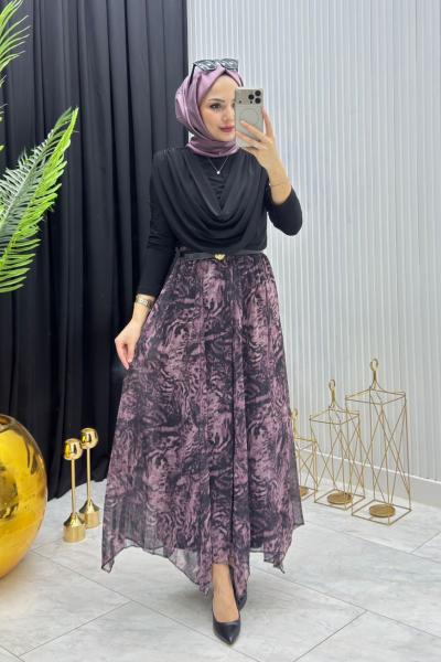 Zarif Etek Mor Mor