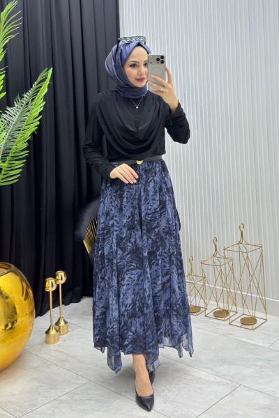 Zarif Etek Mavi Mavi